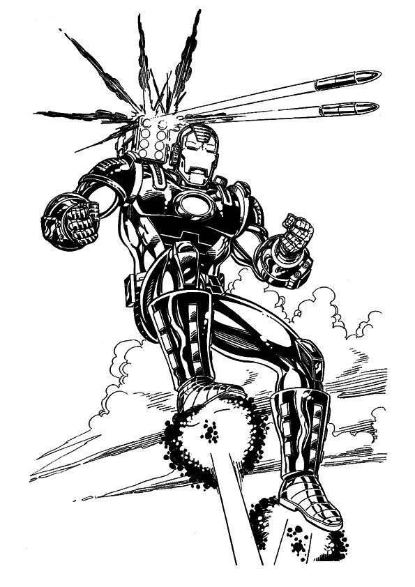 Kids-n-fun.com | 60 coloring pages of Iron Man